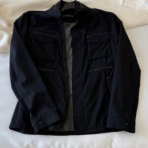 Men's John Varvatos Wool Poly Black Utility Field Jacket Classic Military Style